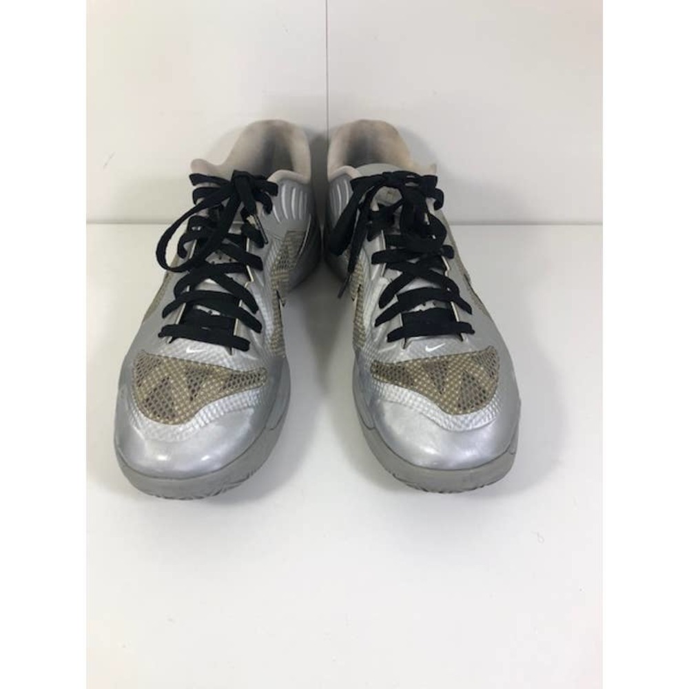 Nike Lunar Hypergamer Low TB Basketball 542355-002 Sneakers Silver Men's US 13